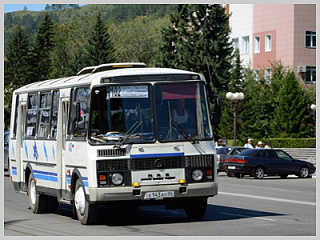 Работа общественного транспорта в Горно-Алтайске до 1 июля