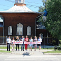 В Горно-Алтайске сотрудники ГИБДД провели акцию «#ПравилоБелойТрости»