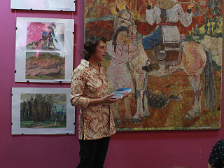 В детской художественной школе открылась выставка, посвященная Вячеславу Костину