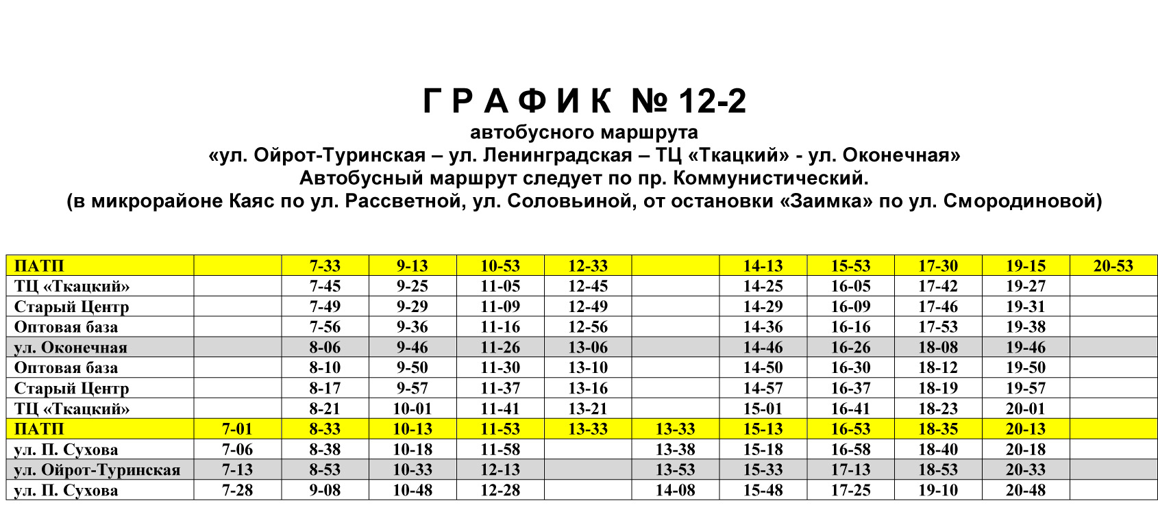 Расписание автовокзала горный