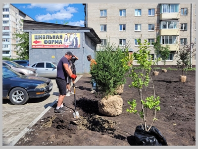 В Горно-Алтайске продолжаются работы по благоустройству дворовых территорий