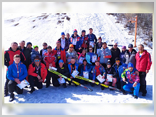 2 апреля на горе Комсомольской состоялось закрытие зимнего спортивного сезона города Горно – Алтайска по горнолыжному спорту среди ветеранов и любителей 