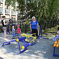 В Горно-Алтайске открыли площадки с уличными тренажерами