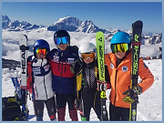 Наши юные горнолыжники на Эльбрусе