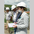 Ольга Сафронова провела выездную планерку на месте строительства нового детского сада
