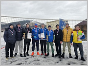 Завершился Открытый кубок города Горно-Алтайска по волейболу на снегу среди мужских и женских команд