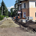 Городская среда: в Горно-Алтайске ремонтируют тротуар по проспекту Коммунистическому