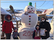 Определены победители городского конкурса «Снеговик у дома»