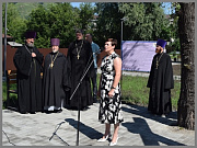 В Горно-Алтайске состоялось освящение Сквера Памяти Алтайских миссионеров по улице В.И.Чаптынова